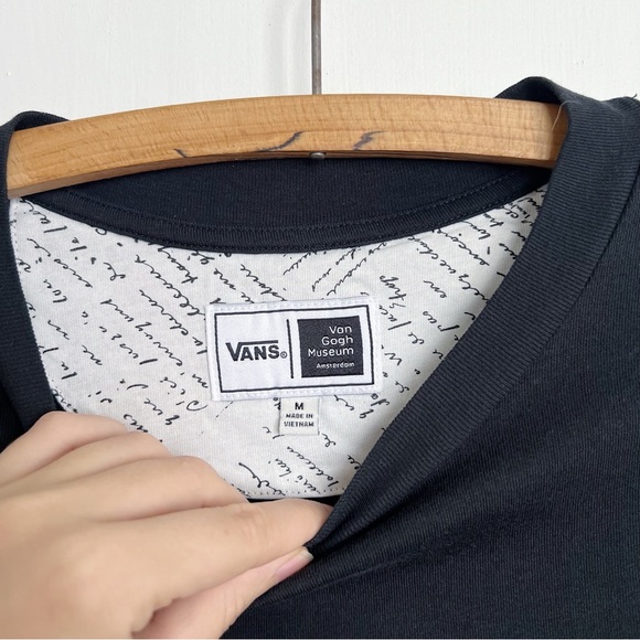 VANS x Van Gogh Museum • Skull Tee long sleeve shirt black yellow limited ed - Picture 6 of 16
